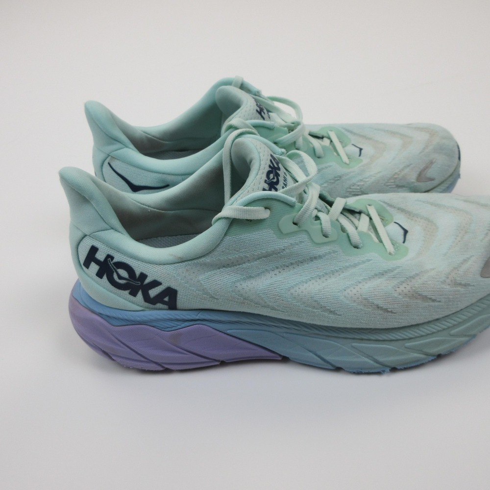 Hoka One One Arahi 6 Shoes Womens Size 10.5 Green Running Sneakers 1123195 SOLM